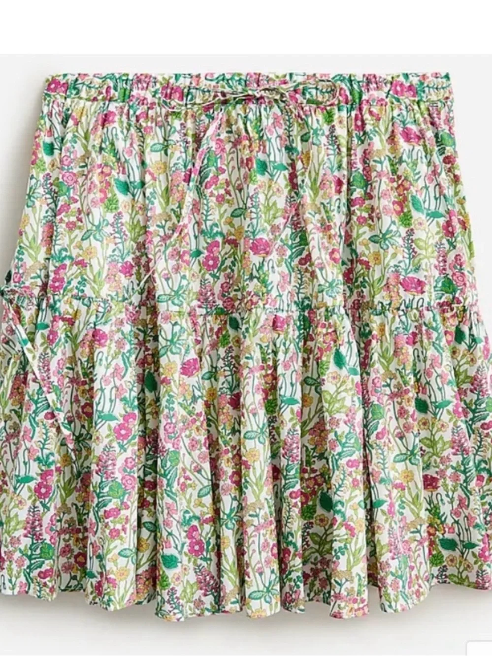 J. Crew Floral Liberty London Tiered Mini Skirt
